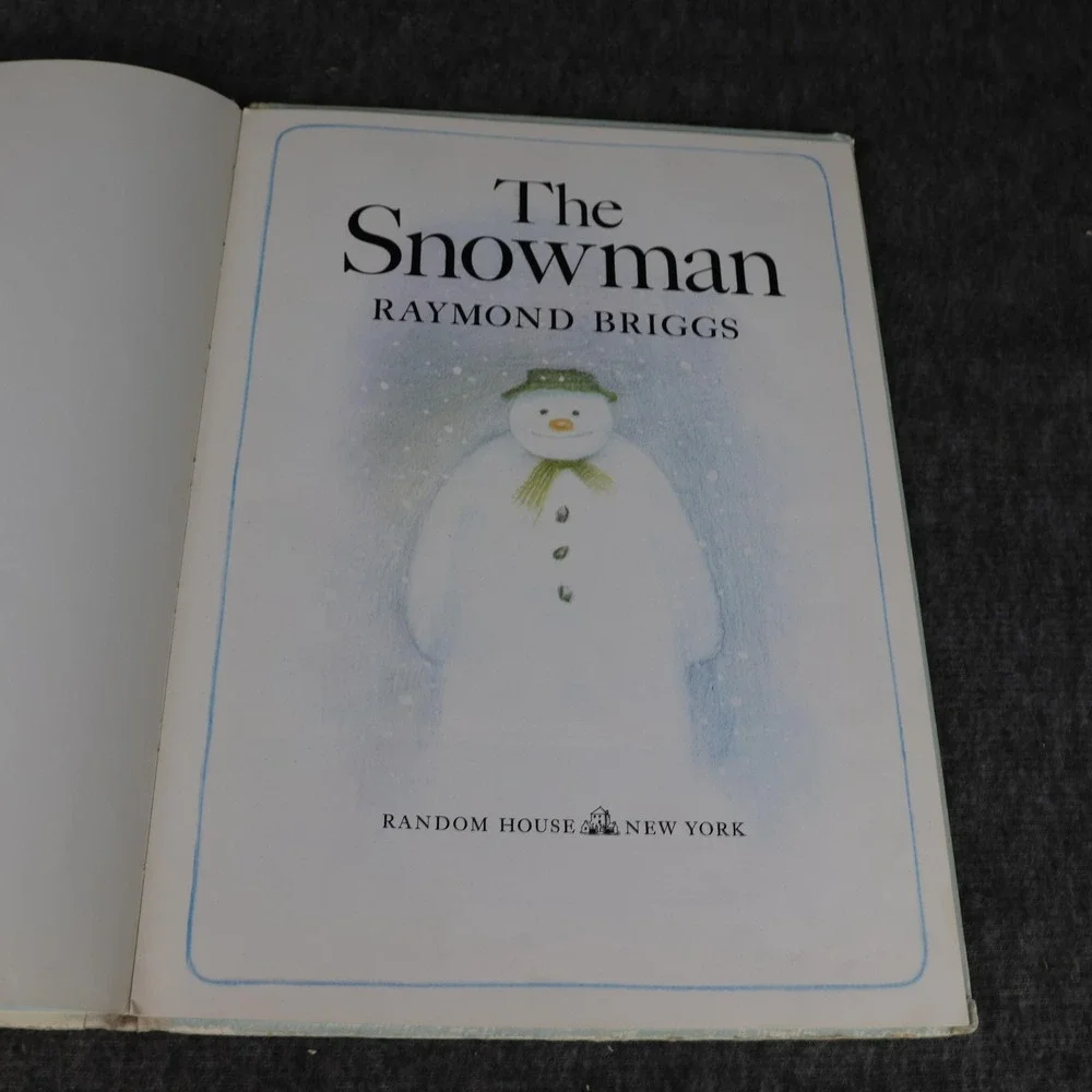 Vintage The Snowman Raymond Briggs White HC Random House Kids Christmas